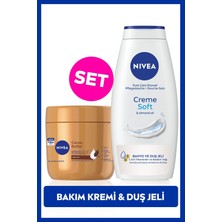 Nivea Creme Soft Kremsi Dokunuş Duş Jeli 750ml ve Cocoa Butter Nemlendirici Vücut Bakım Kremi 400ml