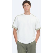 Kip Ekru Düz T-Shirt