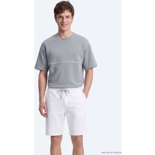 Kip Gri Düz T-Shirt