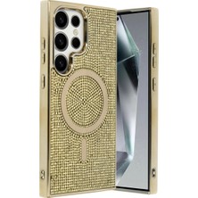 Mudanis Joko Samsung Galaxy S23 Ultra Helen Magsafe Kapak - Gold