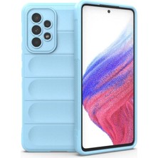 Mudanis Samsung Galaxy A73 5g Kılıf Optimum Silikon - Sky Blue