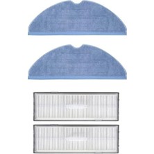 Esranın Dünyası Roborock ile Uyumlu S8/s8+/s8 Pro Ultra/s7/s7 Maxv/s7 Maxv Ultra/s7 Max Ultra/s7 Pro Ultra Için Hepa Filtre,fiber Mop Paspas Yedek Seti-4 Parça
