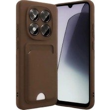 Royaleks Xiaomi Redmi Note 15 Pro 5g Kelvin Kartvizitli Silikon - Kahverengi