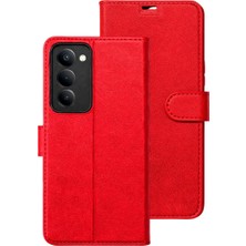 Mudanis Xiaomi Redmi 15 5g Trend S Plus Kapaklı Kılıf - Kırmızı