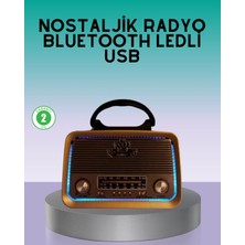 Brf Store Elivorasell Bluetooth Özellikli Nostalji Radyo 3 Bant Fm Am Sw