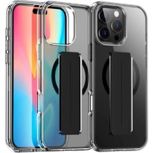 Mudanis Joko Apple Iphone 16 Pro Max Kılıf Alfa Magsafe Standlı Kapak - Siyah
