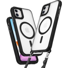 Mudanis Apple Iphone 12 Kılıf Enka Magsafe Silikon Kılıf - Siyah
