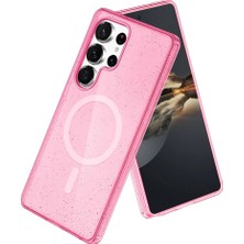 Mudanis Joko Samsung Galaxy S25 Ultra  Magsafe Kapak - Pembe