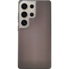 Mudanis Joko Samsung Galaxy S23 Ultra Besa Magsafe Kapak - Natural Grey