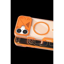 Mudanis Joko Apple Iphone 16 Zinko Magsafe Kapak - Turuncu