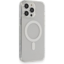 Mudanis Apple Iphone 14 Pro Max Kılıf Matte Şeffaf Magneticsafe - Şeffaf