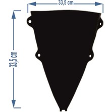 Motospartan HONDA CBR250 SİPERLİK CAMI FÜME 33.5CM X 33.5CM 3MM