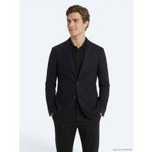 Kip Lacivert Mikro Regular Fit %100 Yün Ceket