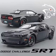 Aksoy Toys Dodge Challenger Diecast Metal Araba 1:24 Ölçek Siyah Model Araba Işıksız
