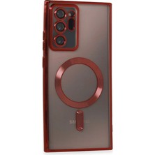 Mudanis Samsung Galaxy Note 20 Ultra Kılıf Kross Magneticsafe Kapak - Kırmızı
