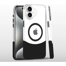 Mudanis Joko Apple Iphone 16 Plus Carbon Puzzle Magsafe Kapak - Siyah