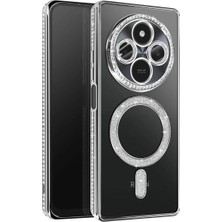 Mudanis Xiaomi Redmi 14C Joke Simli Magneticsafe Kılıf - Gümüş
