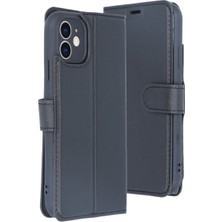 Mudanis Apple Iphone 11 Kılıf Trend S Plus Kapaklı Kılıf - Siyah