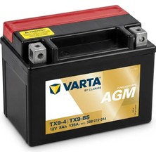 Varta Powersports Tx9-4 / Tx9-Bs 12V 8AH 135A Agm Motosiklet Aküsü