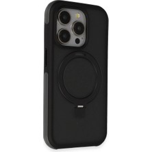 Mudanis Joko Apple Iphone 15 Pro Max Zorda Airbag Magsafe Standlı Kapak - Siyah