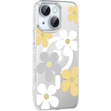 Mudanis Joko Apple Iphone 14 Floral Magsafe Kapak - Sarı