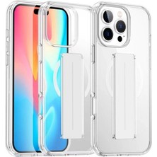 Mudanis Joko Apple Iphone 16 Pro Kılıf Alfa Magsafe Standlı Kapak - Şeffaf