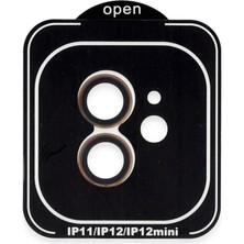 Mudanis Joko Apple Iphone 11 Pvd Metal Kamera Lens - Turuncu