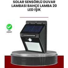 Brf Store Elivorasell Bahçe ve Dış Mekanlar Için Güneş Enerjili 20 LED Hareket Sensörlü Lamba