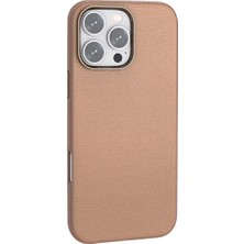 Mudanis Joko Apple Iphone 16 Pro Max Wonder Deri Magsafe Kapak - Bronz