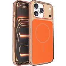 Mudanis Joko Apple Iphone 17 Pro Max Bruma Magsafe Kapak - Turuncu