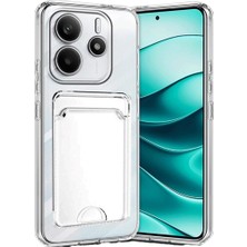 Mudanis Xiaomi Redmi Note 14 4g Kılıf Kart Şeffaf Silikon - Şeffaf