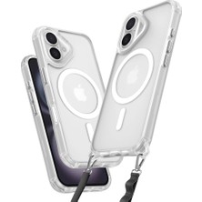 Mudanis Apple Iphone 16 Plus Kılıf Enka Magsafe Silikon Kılıf - Şeffaf