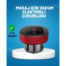 Brf Store Elivorasell Elektrikli Vakumlu Çukurluk Masaj Aleti Isıtmalı ve Kırmızı Işıklı Terapi Seti