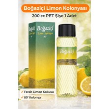 Bezos Boğaziçi Limon Kolonyası 200 cc 80° Ferahlatıcı Limon Kokulu Kolonya Pet Şişe 1 Adet