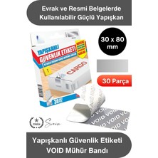 Svein #güvenliketiketi Yapışkanlı Güvenlik Etiketi Voıd Mühür Bandı 30 Adet Kurcalama Garantili Ambalaj Koruma Sticker Kargo Paket Evrak Koli Kutu Güvence Mührü Sahtecilik Önleme Hasar Kontrol Etiket 3X8CM