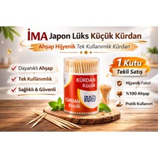 Bezos Ima Japon Lüks Küçük Kürdan Ahşap Hijyenik Tek Kullanımlık Kürdan 1 Adet