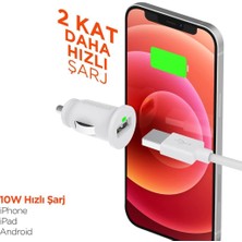 Hypergear Araç Şarjı Tekli 2.1A 15098 , Beyaz Teşhir