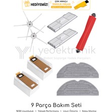 Yedektronik Roborock S7 Plus Uyumlu 9 Parça Bakım Seti Füme | Yüksek Kalite
