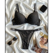 Love Secret Serpme Taşlı Dolgulu Sütyen Takım