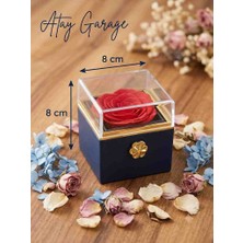 Atay Garage Lüks Kırmızı Gül Tasarımlı Takı Kutusu – Özel Hediye Kutulu Mücevherlik