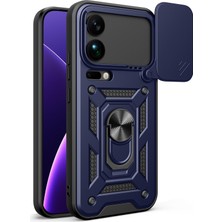 Teleplus Xiaomi 17 Pro Max Kılıf Standlı Kamera Korumalı Slide Sürgülü Cover Kapak