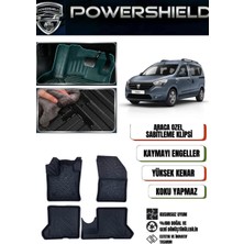 POWERSHIELD Dacia Dokker 2012 ve Sonrası Uyumlu Araca Özel Premium 5D Havuzlu Oto Paspas Takımı