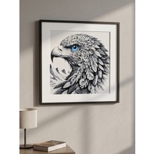 Nokta Labs Kartal Temalı Hueforge 3D Dekoratif Duvar Tablosu - Eagle Hueforge