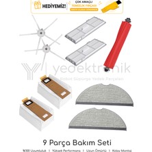 Yedektronik Roborock S7 Plus Uyumlu 9 Parça Bakım Seti Yer | Yüksek Kalite
