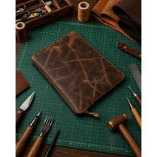 Vintage Leather Craft Hakiki Deri Tablet Evrak Çantası