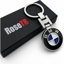 Rosetr Bmw Uyumlu Klasik Bmw Logolu Metal Anahtarlık Çift Taraflı Logo 3.20 5.20 X1 X3 X5 I7