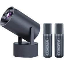 Kap Kaç 3ü 1 Arada Karaoke ve Projeksiyon Sistemi Çift Mikrofon Destekli