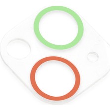 Bezos iPhone 13 Renkli Kamera Lens Koruma Cam - Yeşil-Pembe