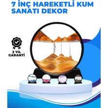 Kap Kaç Döndürülebilir Dinamik Kum Tablosu – Stres Giderici, Yüksek Kaliteli Cam ve Doğal Kum ile Sanatsal Masa Dekoru