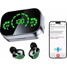 Kap Kaç Kablosuz Bluetooth Kulaklık Çift Telefon Destekli Powerbankli Dijital Göstergeli